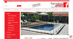 Desktop Screenshot of framelessdirect.com.au